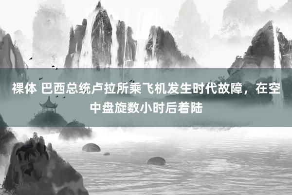 裸体 巴西总统卢拉所乘飞机发生时代故障，在空中盘旋数小时后着陆