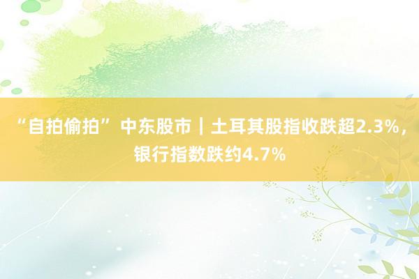 “自拍偷拍” 中东股市｜土耳其股指收跌超2.3%，银行指数跌约4.7%