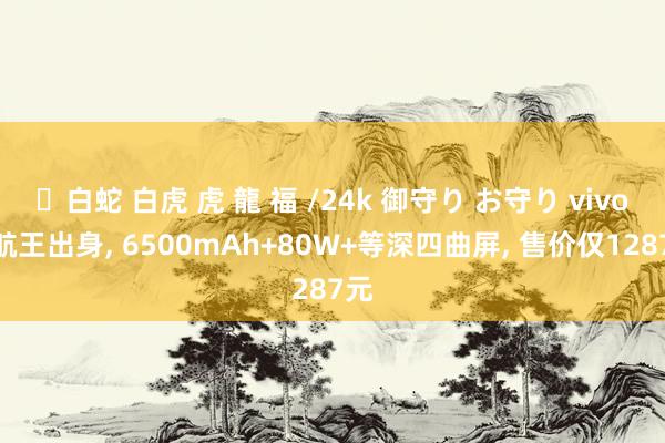 ✨白蛇 白虎 虎 龍 福 /24k 御守り お守り vivo续航王出身， 6500mAh+80W+等深四曲屏， 售价仅1287元