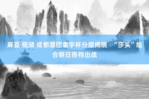 麻豆 视频 成都混团寰宇杯分组揭晓   “莎头”组合明日搭档出战