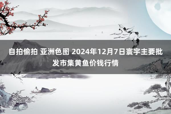 自拍偷拍 亚洲色图 2024年12月7日寰宇主要批发市集黄鱼价钱行情