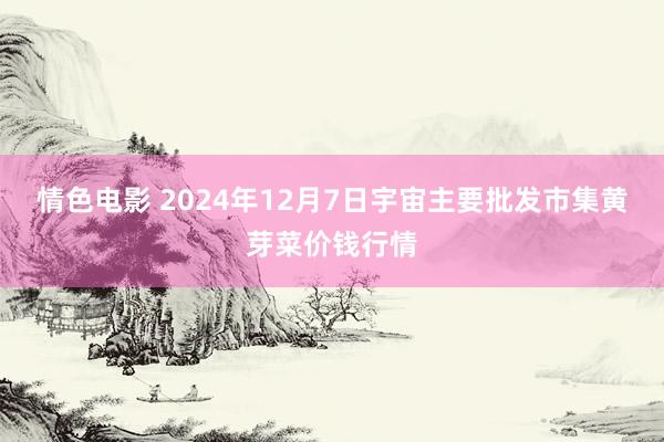 情色电影 2024年12月7日宇宙主要批发市集黄芽菜价钱行情