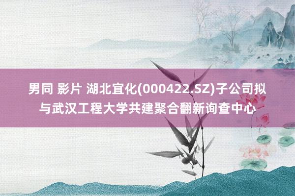 男同 影片 湖北宜化(000422.SZ)子公司拟与武汉工程大学共建聚合翻新询查中心