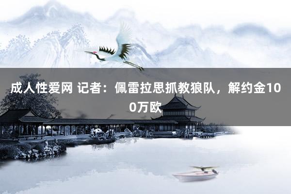 成人性爱网 记者：佩雷拉思抓教狼队，解约金100万欧