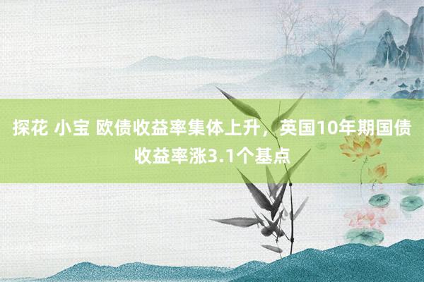 探花 小宝 欧债收益率集体上升，英国10年期国债收益率涨3.1个基点