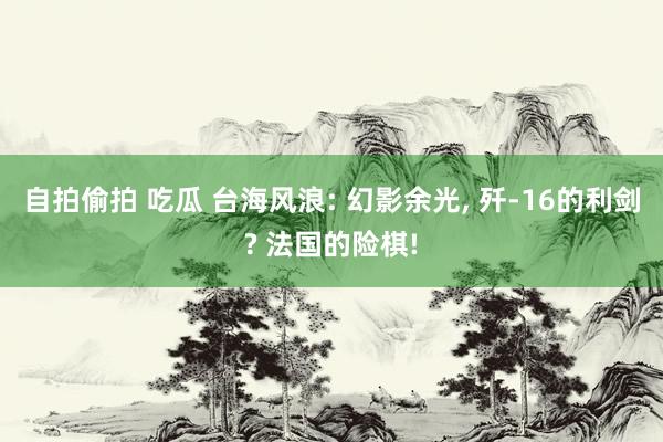 自拍偷拍 吃瓜 台海风浪: 幻影余光， 歼-16的利剑? 法国的险棋!