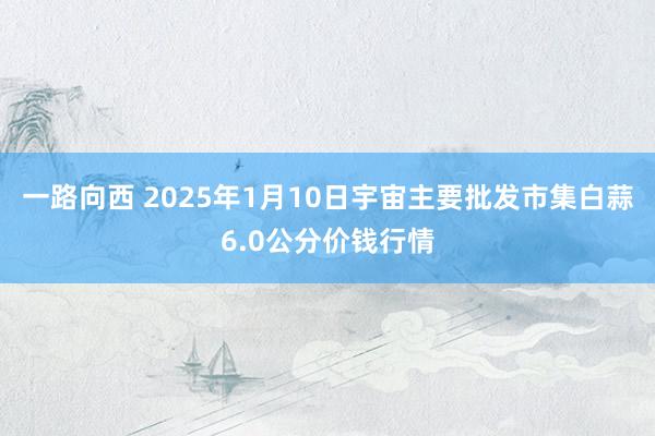 一路向西 2025年1月10日宇宙主要批发市集白蒜6.0公分价钱行情